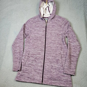 Columbia Hoodie Women's Size‎ S Long Sleeve Pockets Full Zip Space Dyed Purple